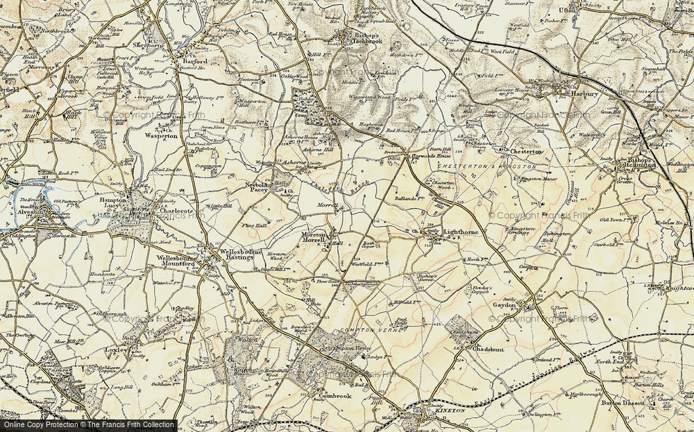 Old Map of Moreton Morrell, 1898-1902 in 1898-1902