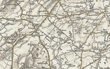 Old map of Morfa in 1900-1901