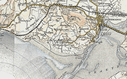 Old map of Bron-y-foel in 1903
