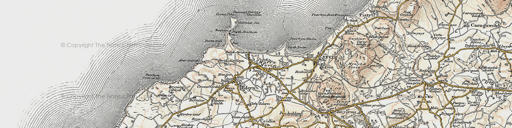 Old map of Morfa Nefyn in 1903