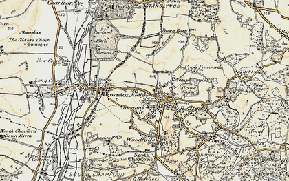 Old map of Morgan's Vale in 1897-1909