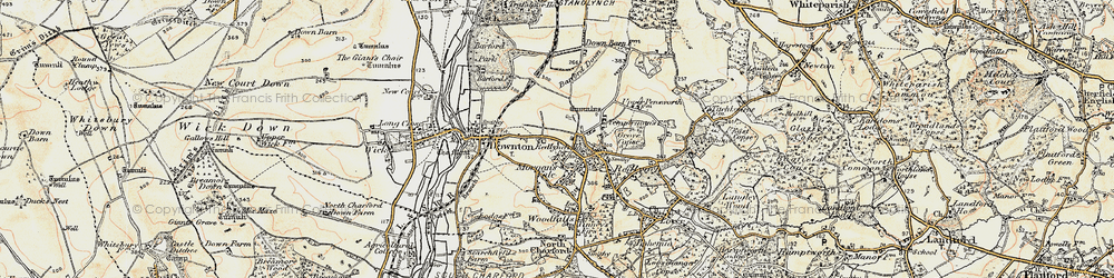 Old map of Morgan's Vale in 1897-1909