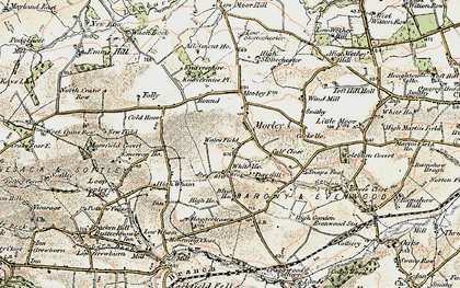 Old map of Morley in 1903-1904