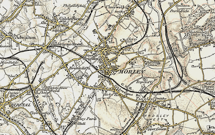 Old map of Morley in 1903