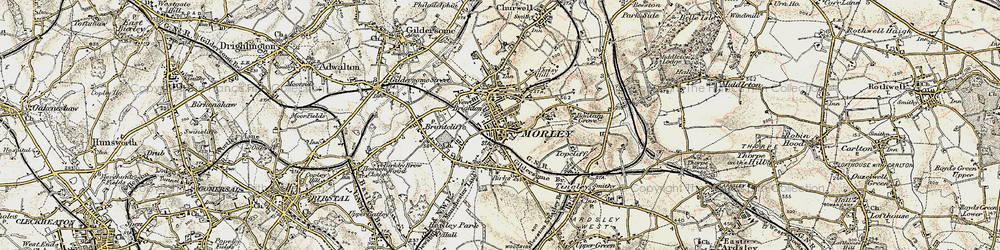 Old map of Morley in 1903