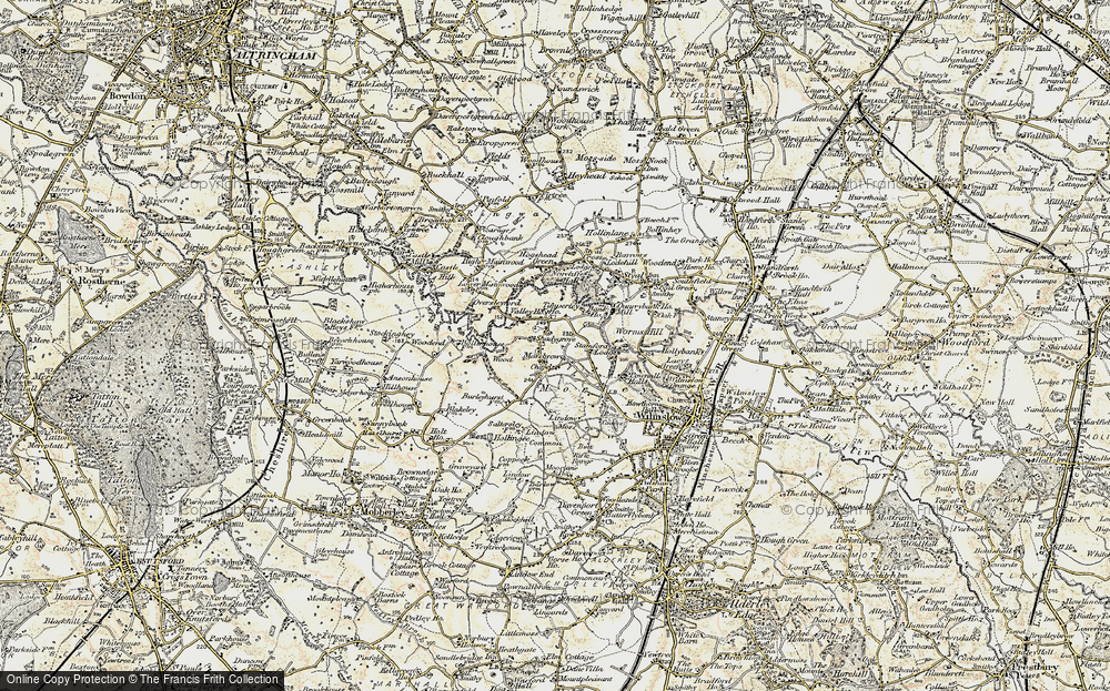 Old Map of Morley Green, 1902-1903 in 1902-1903