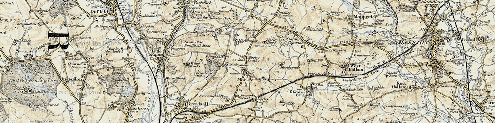 Old map of Morley Smithy in 1902-1903