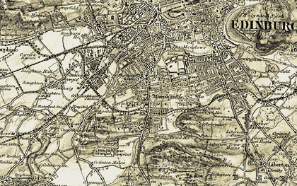 Old map of Morningside in 1903-1904