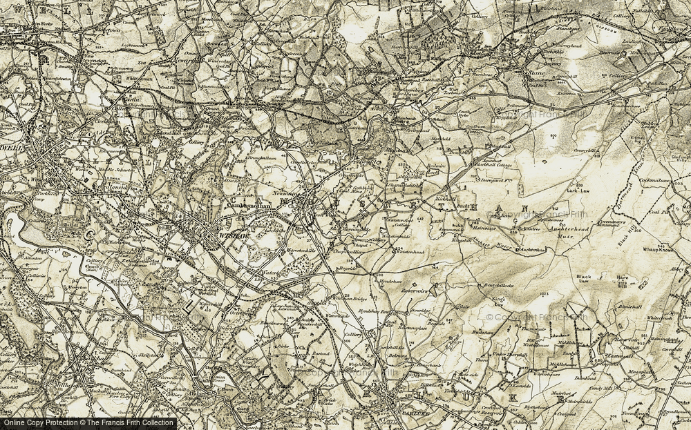 Historic Ordnance Survey Map of Morningside, 1904-1905