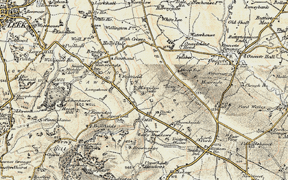 Old map of Morridge Side in 1902-1903