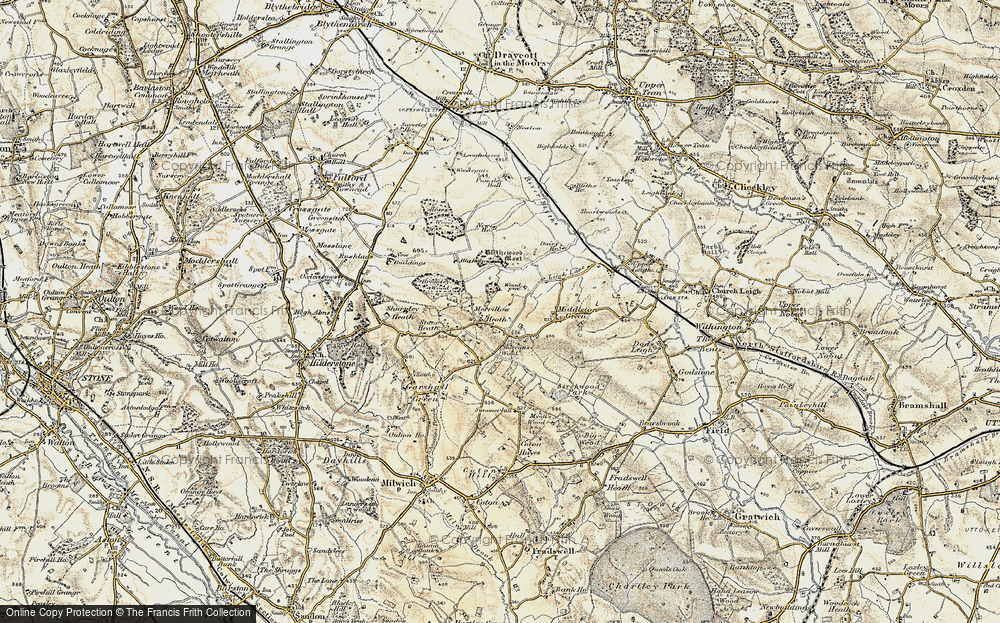 Old Map of Morrilow Heath, 1902 in 1902