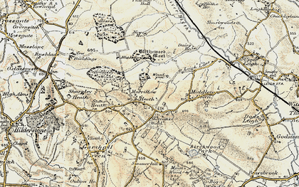 Old map of Morrilow Heath in 1902