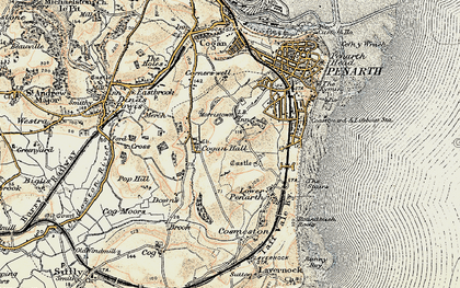 Old map of Morristown in 1899-1900