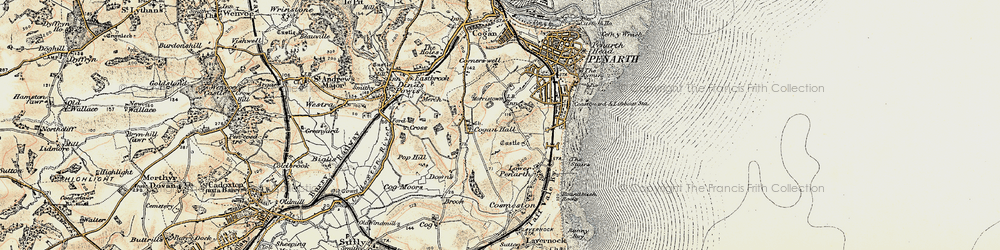 Old map of Morristown in 1899-1900