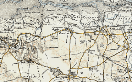 Old map of Morston in 1901-1902