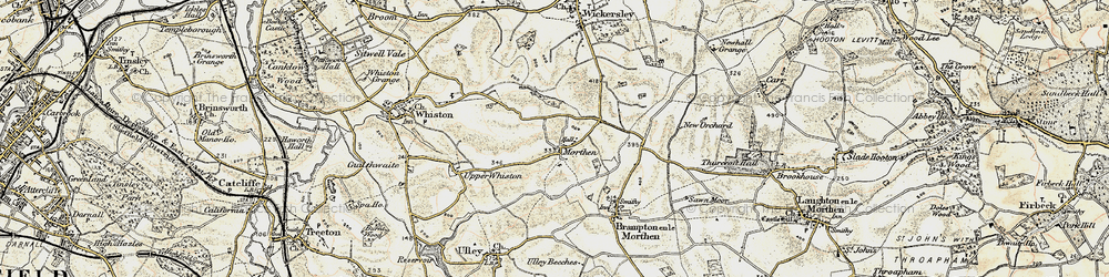 Old map of Morthen in 1903