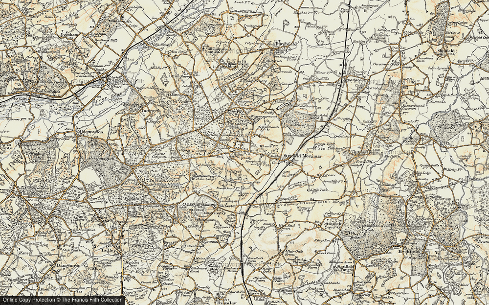 Old Map of Mortimer, 1897-1900 in 1897-1900