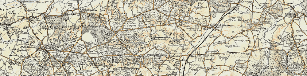 Old map of Mortimer West End in 1897-1900