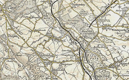 Old map of Mortomley in 1903