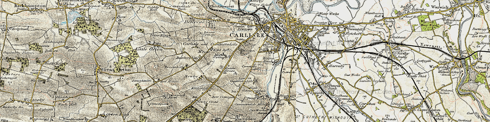 Old map of Morton in 1901-1904
