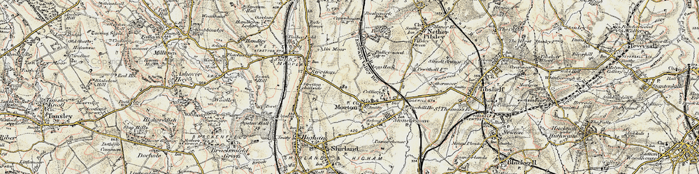 Old map of Morton in 1902-1903