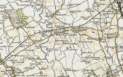 Old map of Morton-on-Swale in 1903-1904
