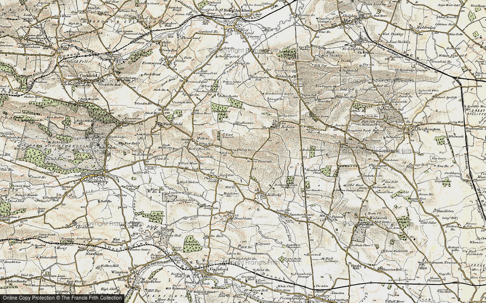 Old Map of Morton Tinmouth, 1903-1904 in 1903-1904