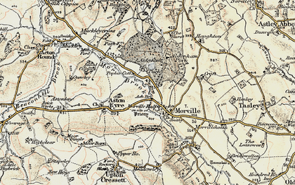 Old map of Ash Bridge in 1902