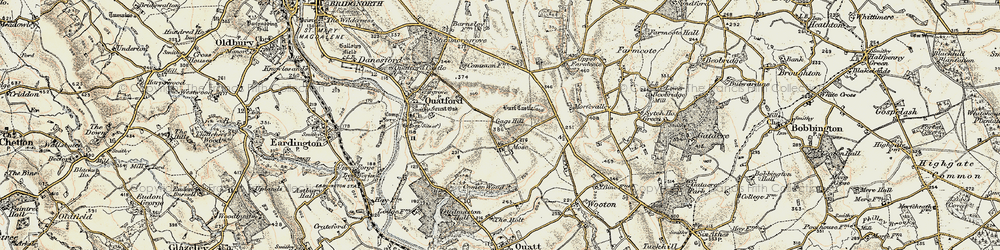 Old map of Mose in 1902