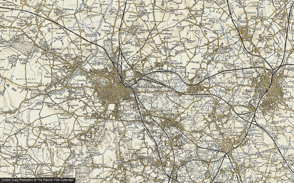 Old Map of Moseley, 1902 in 1902