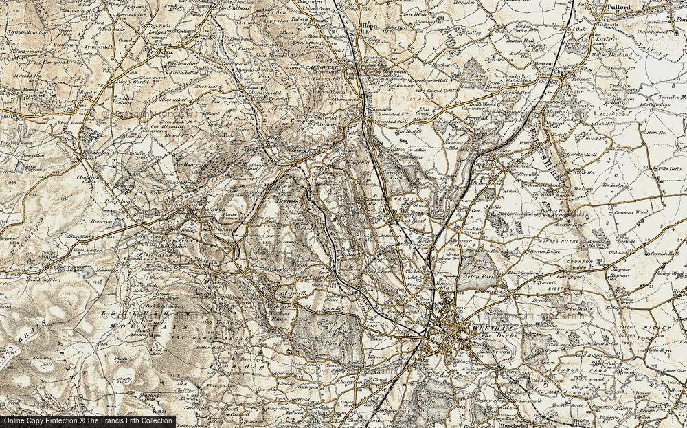 Old Map of Moss, 1902 in 1902