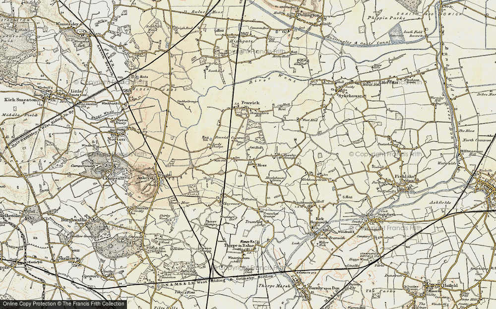 Old Map of Moss, 1903 in 1903