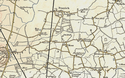 Old map of Moss in 1903