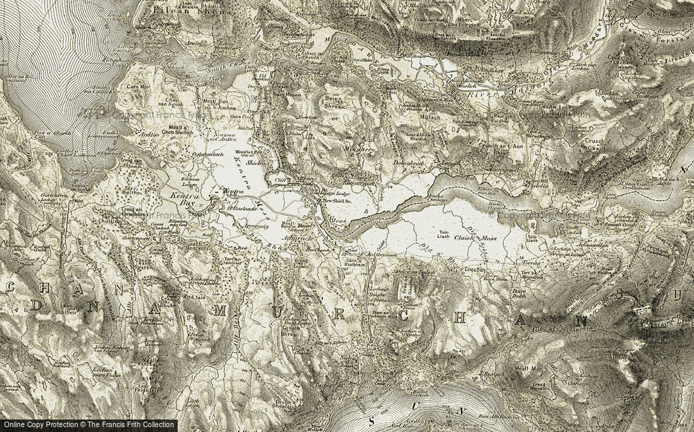 Old Map of Moss, 1906-1908 in 1906-1908
