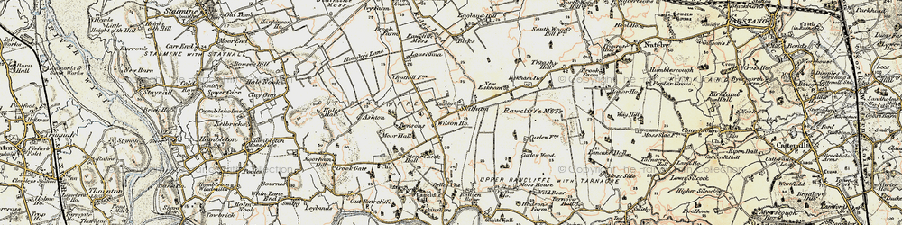 Old map of Bensons in 1903-1904