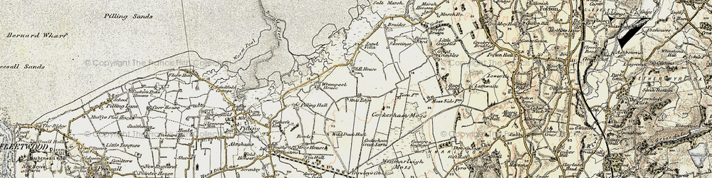 Old map of Wrampool Ho in 1903-1904