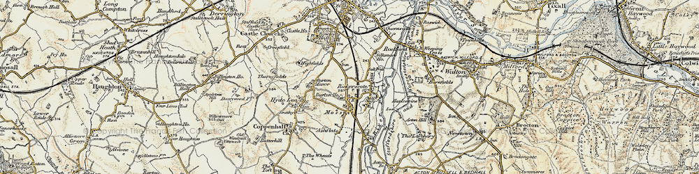 Old map of Ashflats in 1902
