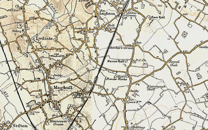 Old map of Moss Side in 1902-1903