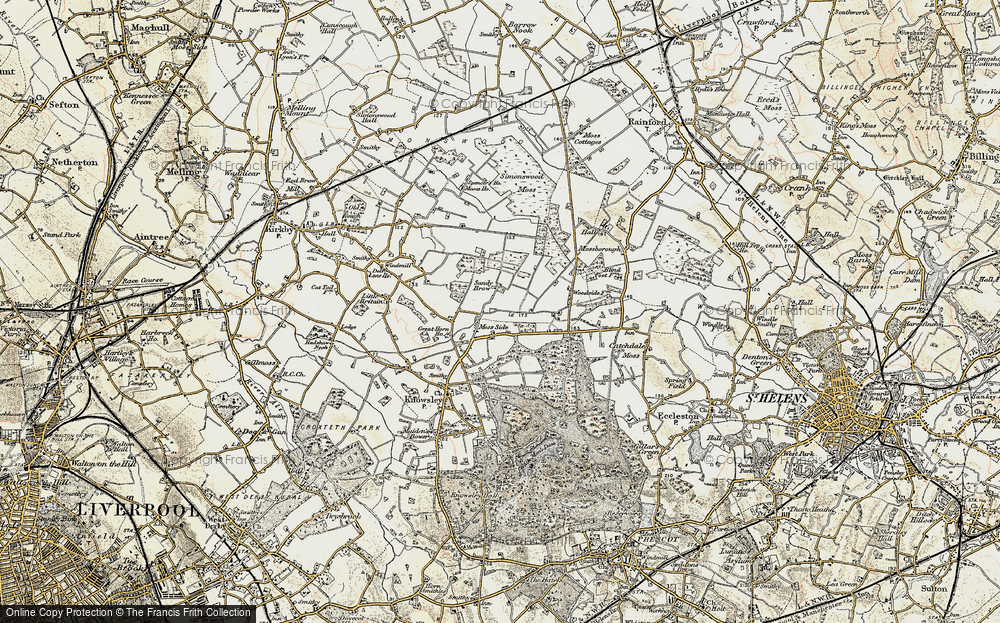 Old Map of Moss Side, 1902-1903 in 1902-1903