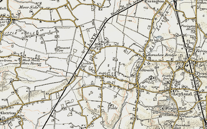 Old map of Moss Side in 1903