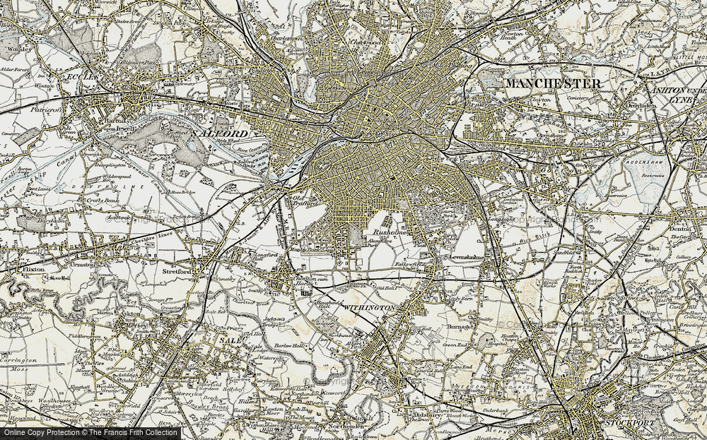 Old Map of Moss Side, 1903 in 1903
