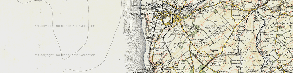 Old map of Mossbay in 1901-1904