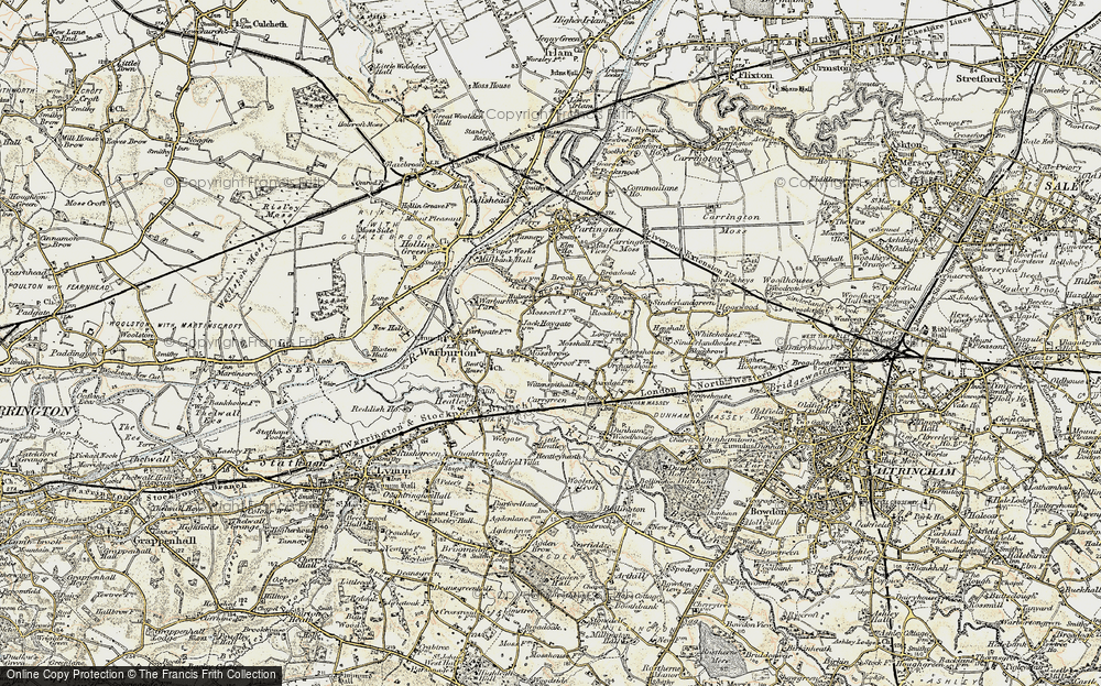 Old Map of Historic Map covering Bent, The in 1903