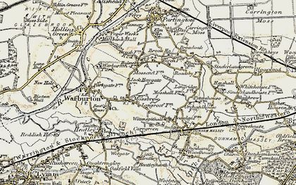 Old map of Mossbrow in 1903