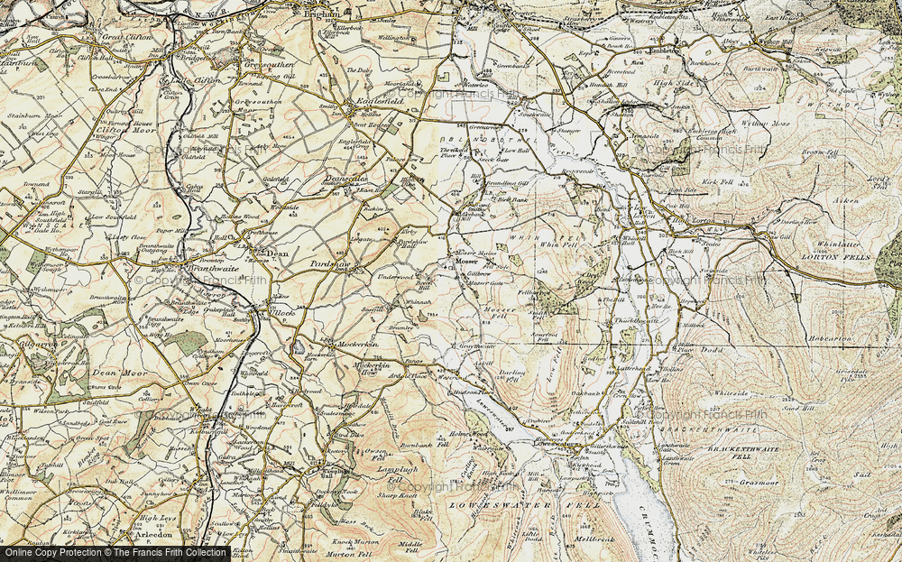 Old Map of Mosser, 1901-1904 in 1901-1904