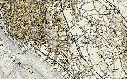 Old map of Mossley Hill in 1902-1903