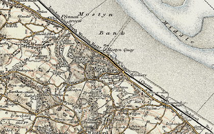 Old map of Mostyn in 1902-1903