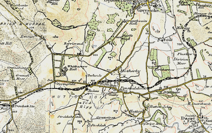 Old map of Motherby in 1901-1904