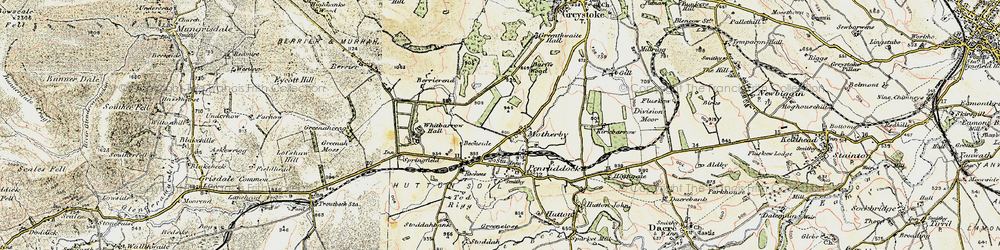 Old map of Motherby in 1901-1904