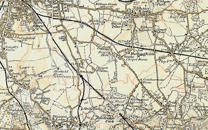 Old map of Mottingham in 1897-1902